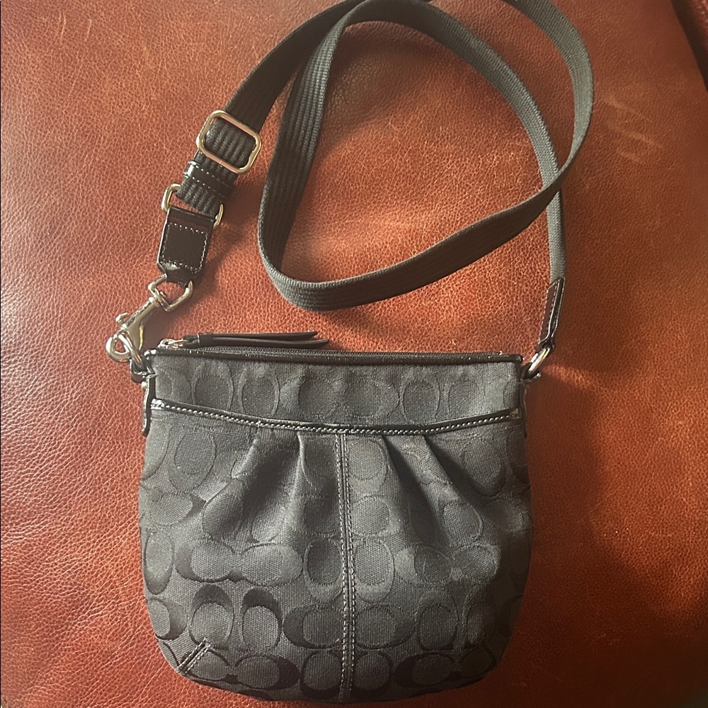 Coach Signature Jacquard Crossbody Bag